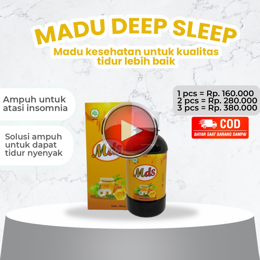 Madu Deep Sleep Original Herbal Insomnia Obat Insomnia Susah Tidur Cair Ampuh Tanpa Efek Samping MAD