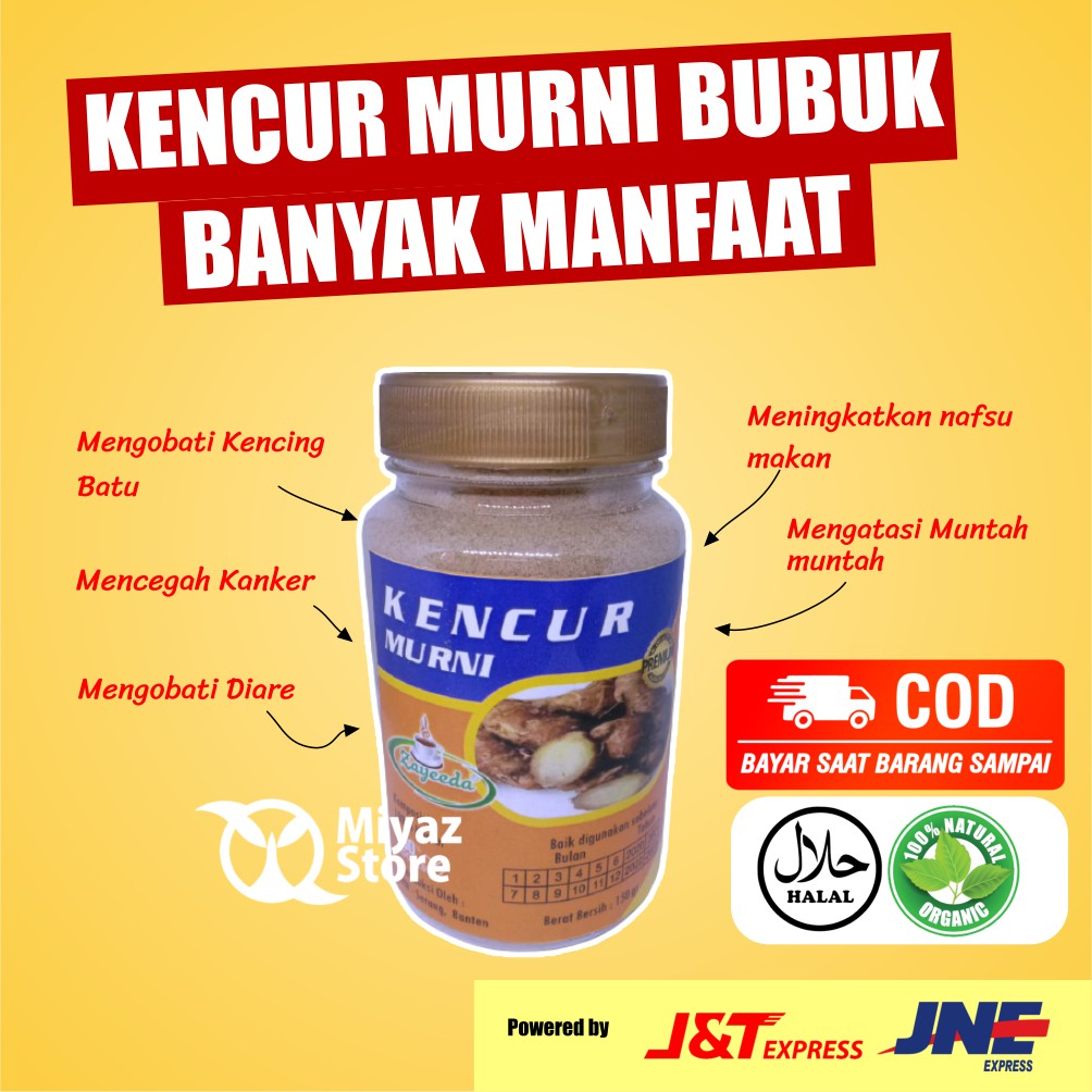 

Kencur Bubuk Murni Asli Original 150 gram