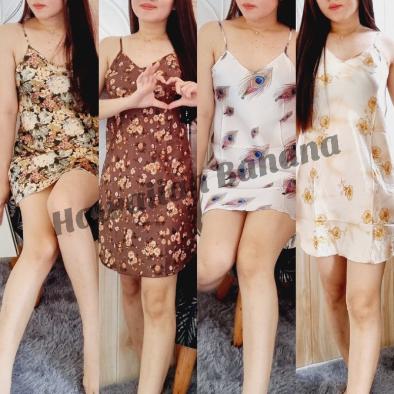 HB FO - DASTER SATIN SATU TALI IMPORT BANYAK MOTIF / BAJU TIDUR DASTER IMPORT MURAH / PART 7