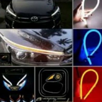 LAMPU FLEKSIBEL MOTOR MOBIL DRL LED WARNA WARNI