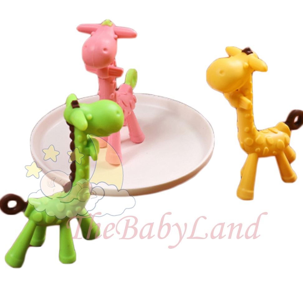 [1KG 21PCS] Babyland Teether Jerapah / Bayi Teether Bentuk Jerapah / Teether Bayi