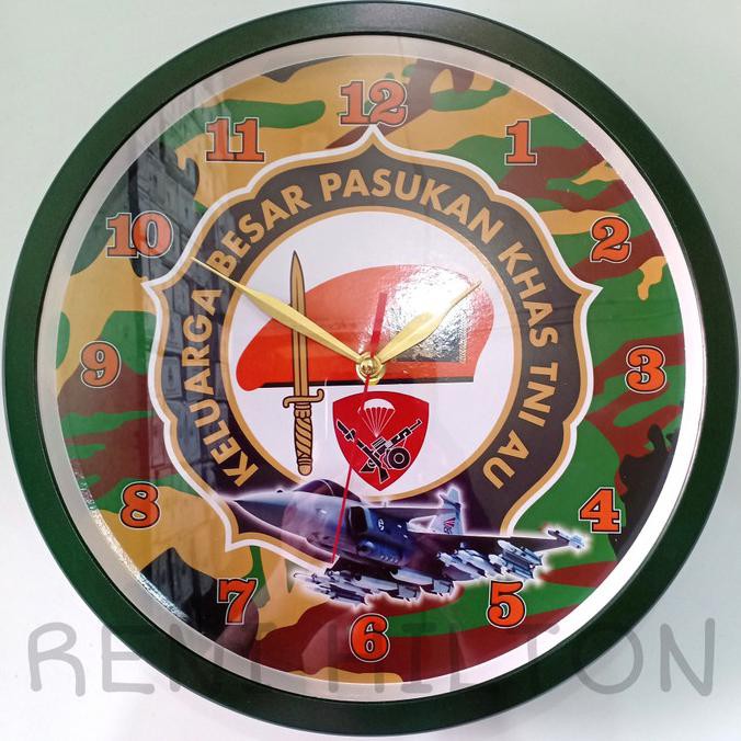 Jam Dinding, TNI AU Loreng Hijau