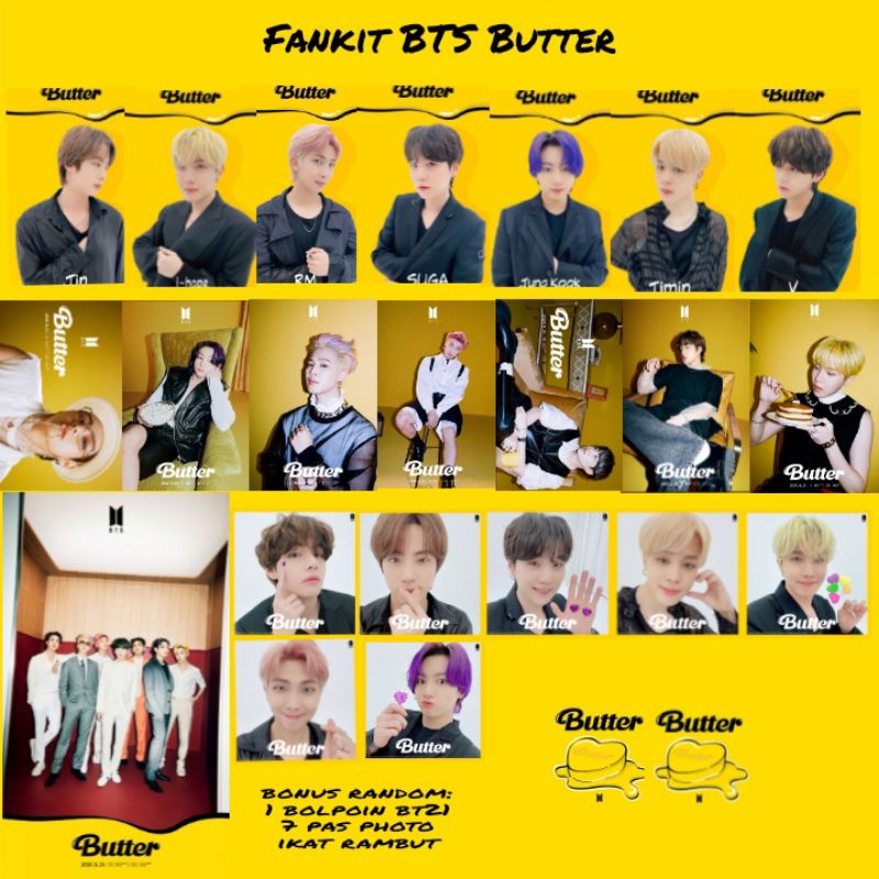 Fankit bts butter/ gift box BTS butter/ hampers kpop bts murah