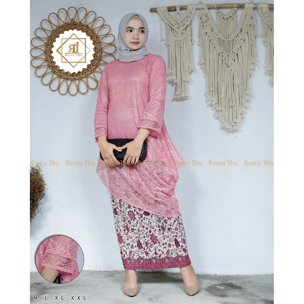 Gallery kebaya - Setelan kebaya tunik miring / kebaya modern / traditional