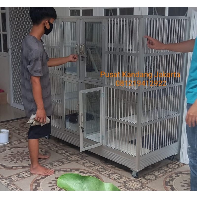 kandang kucing 4 kamar