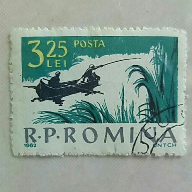 

(AD) Perangko Rumania 1962 Sport fishing 3,25 Lei Used