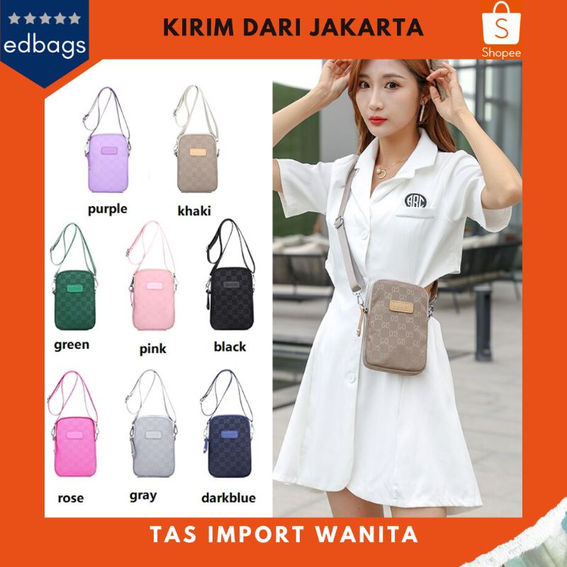 Tas Mini Selempang Wanita Import Fashion Korea OUOGI Tas HP Wanita T375 EDBAGS