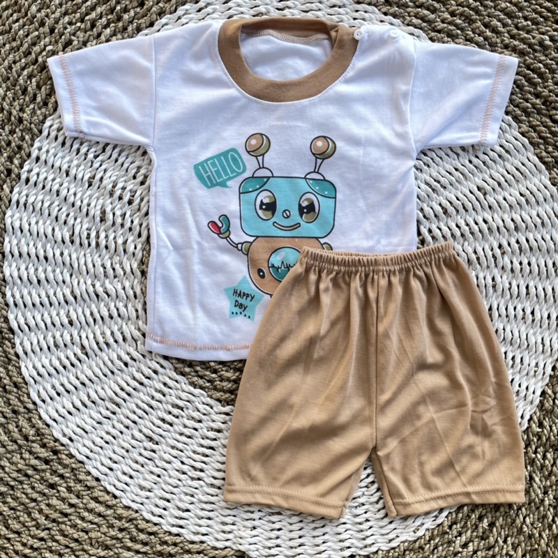 Setelan pendek Bayi Atasan Bayi Celana Bayi Oblong Bayi Baju Bayi DNW BABY