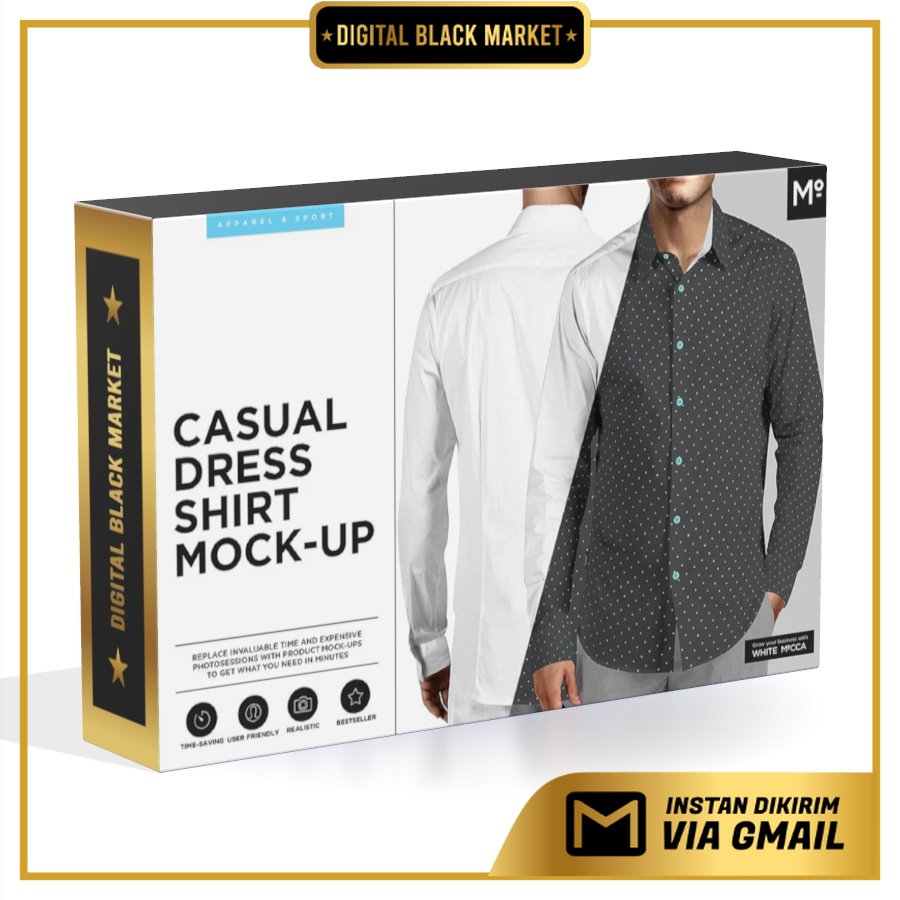 Casual Dress Shirt Mockups - Photoshop