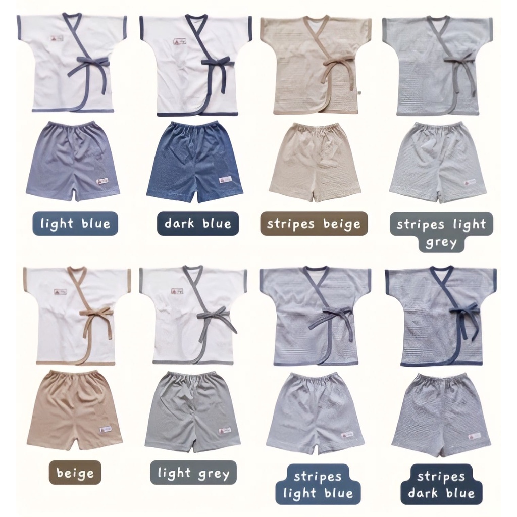 Nary Setelan KIMONO PENDEK - KIMONO PANJANG Bayi 0-3m / 3-6m