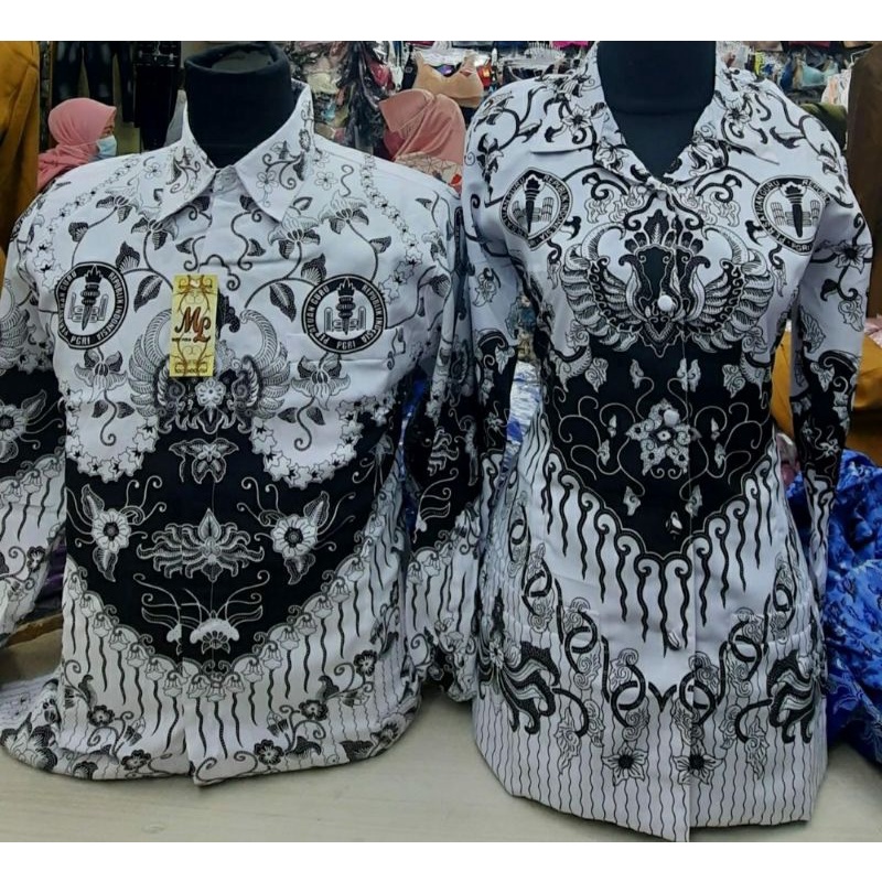 Jual Baju Atasan Seragam Guru Pgri Pegawai Negeri Sipil Pria Wanita Shopee Indonesia