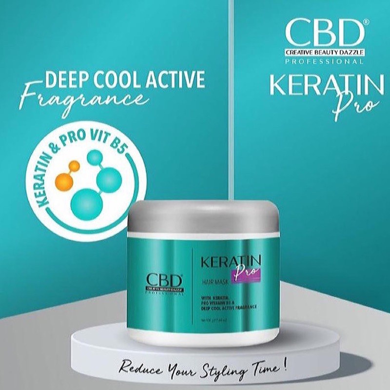 MIRANDA CBD HAIR MASK keratin 500G hijau