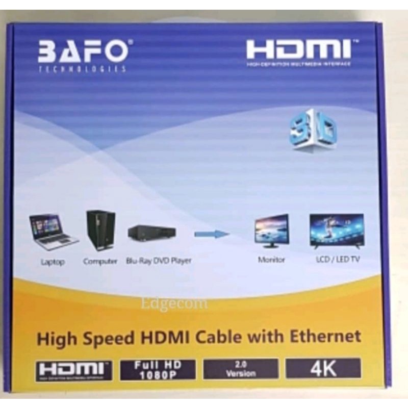 Kabel Hdmi bafo 15m High Speed 15m original bafo hdmi