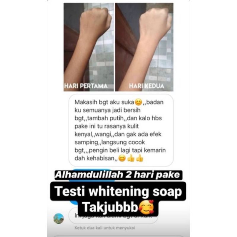 ‼️SIAP KIRIM‼️ SEPUTIH ITU Soap Whitening Sabun Pemutih Badan Ori Bpom (BPOM)[free gift) GLUTA COLLAGEN SOAP BEAUTETOX