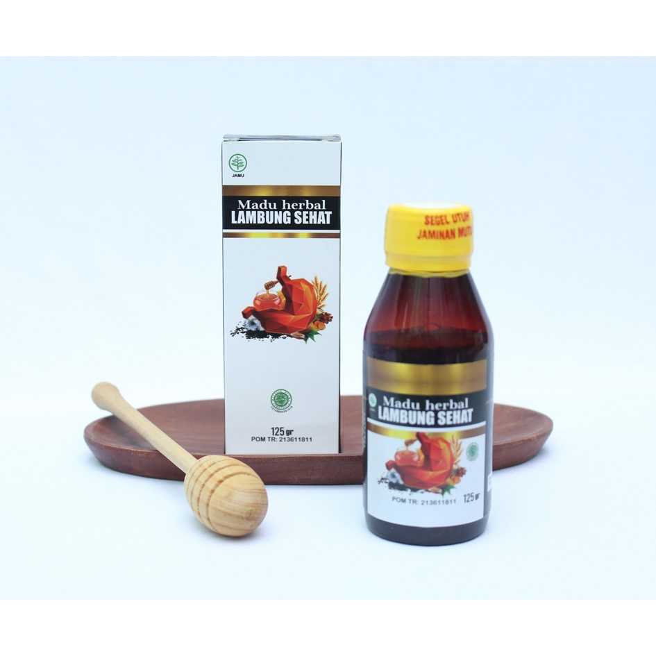 Madu Herbal Obat Untuk Maag Kronis Gangguan Pencernaan Nyeri Radang Lambung Dan Mual Perut Kembung Madu Herbal Sehat Lambung 125 Gram BPOM Dan Halal MUI 100% Original