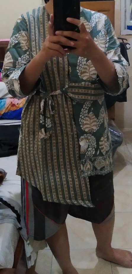 Baju Batik Wanita Modern Monalisa Genes M,l,xl Asli Pekalongan