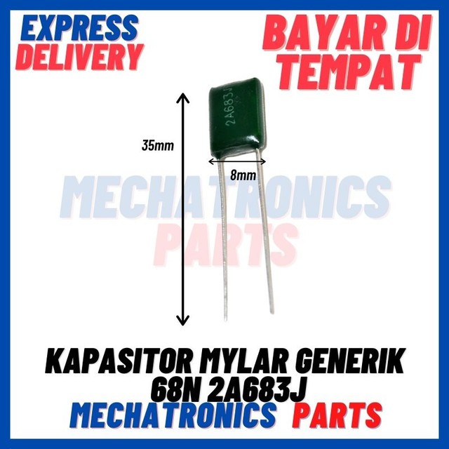 [PAS-9283] KAPASITOR MYLAR GENERIK 68N 2A683J