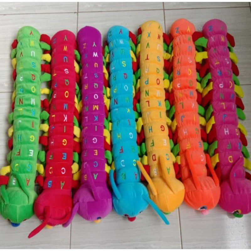 Boneka ULIL ALPHABET Ukuran 80cm kaki seribu Lucu