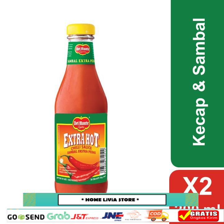 

Delmonte Saus Extra Hot Chilli 2 x 200 mL