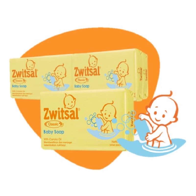 Zwitsal Baby Sabun Batang Classic 80gr Multi Pack