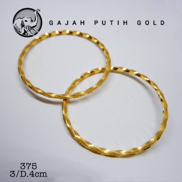 3gr Gelang Model Keroncong Anak Emas Asli Kadar 375 kodeN3040