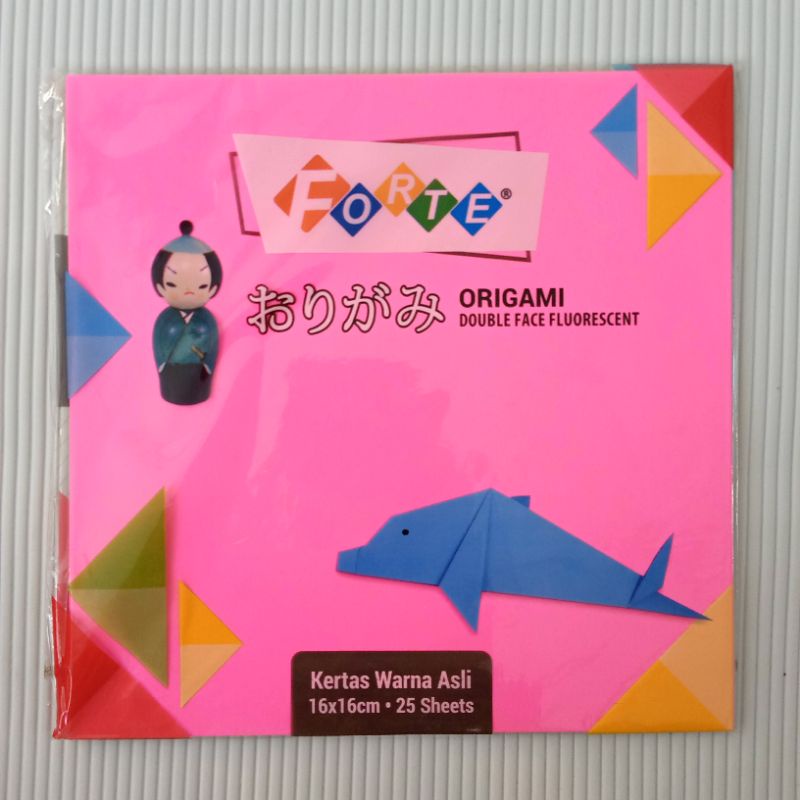 

Origami Paper/Kertas Origami Forte 2 sisi 16x16 (Isi 25 lembar)