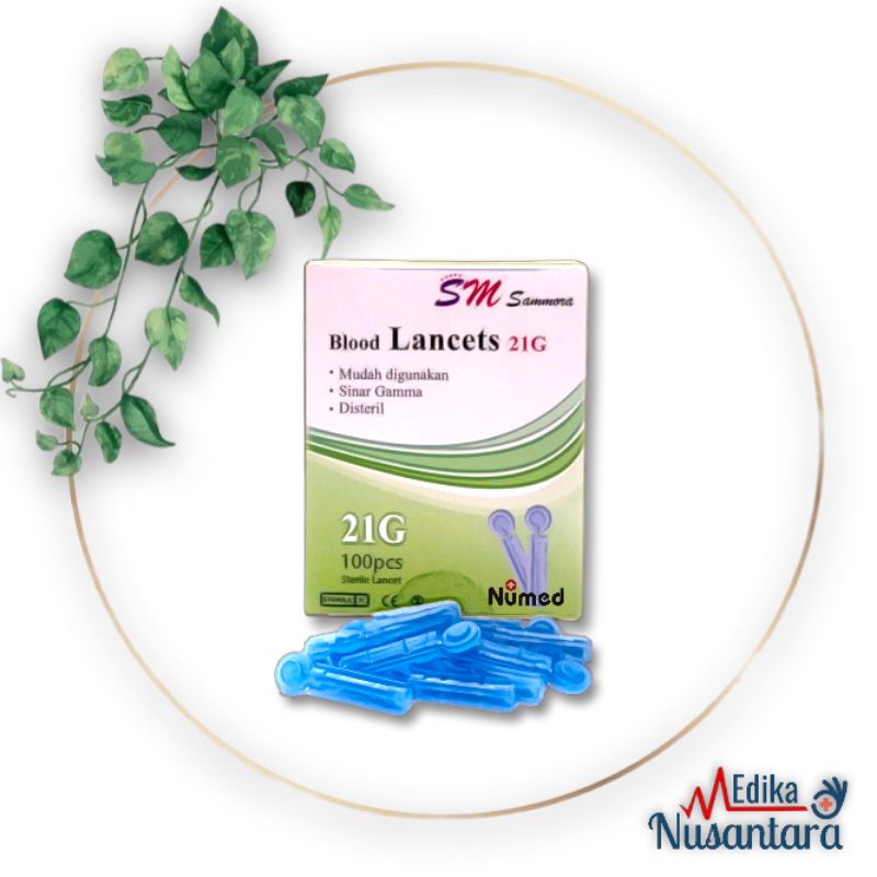 Sammora Blood Lancet 21G  Jarum Pen Bekam Original Sammora isi 100 Pc