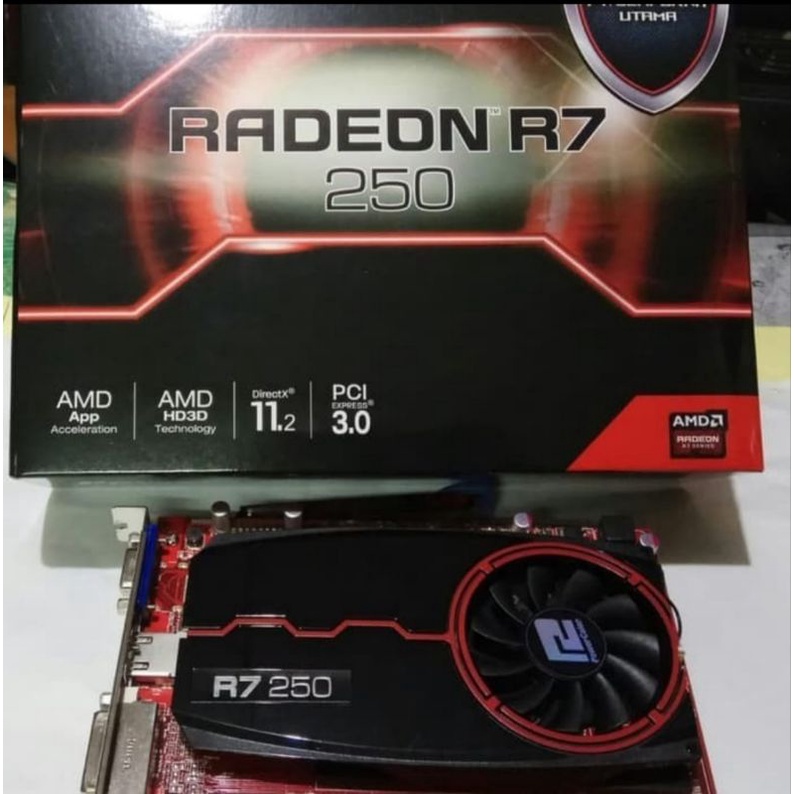 VGA Card Gaming Power Color R7-250 2Gb 128Bit DDR3