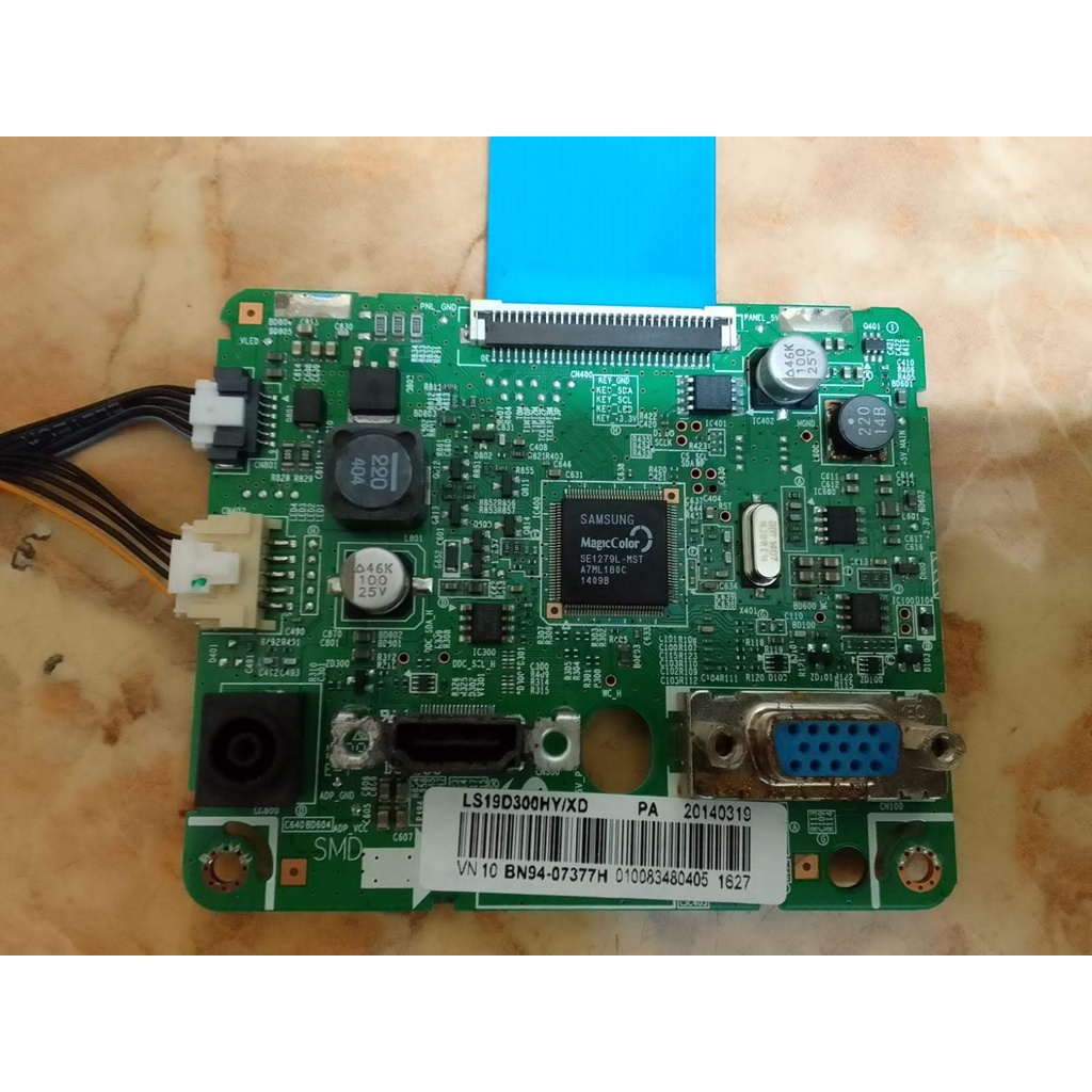 Motherboard dan Power Supply Monitor Samsung S19D300HY