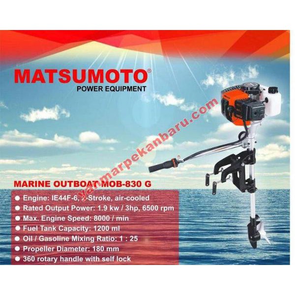 Mesin Tempel Outboard 3 Pk Matsumoto