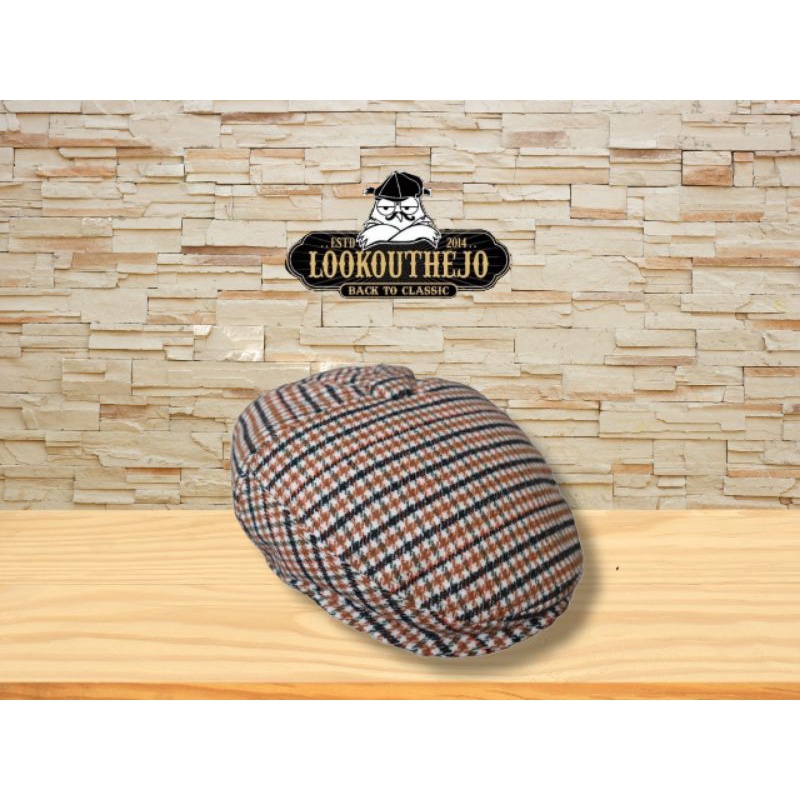 TOPI CLASSIC VINTAGE FLAT CAP ORIGINAL LOOKOUTHEJO