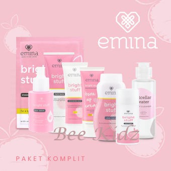 Paket Lengkap Emina Bright Stuff 8 pcs include serum - Pelembab - Perawatan wajah - Skincare