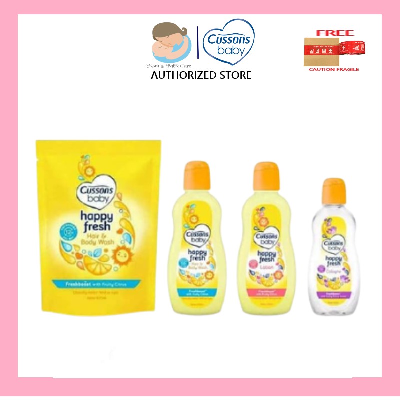 [BPOM] CUSSONS BABY HAPPY FRESH / COLOGNE  / HAIR &amp; BODY WASH / LOTION