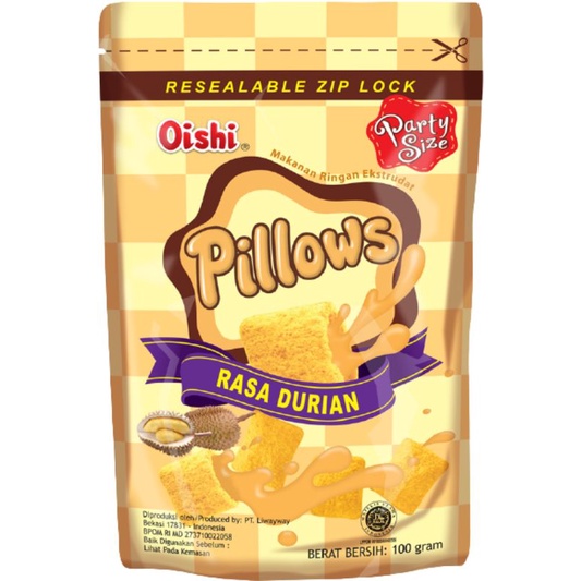 

OISHI PILLOW DURIAN 130 gr