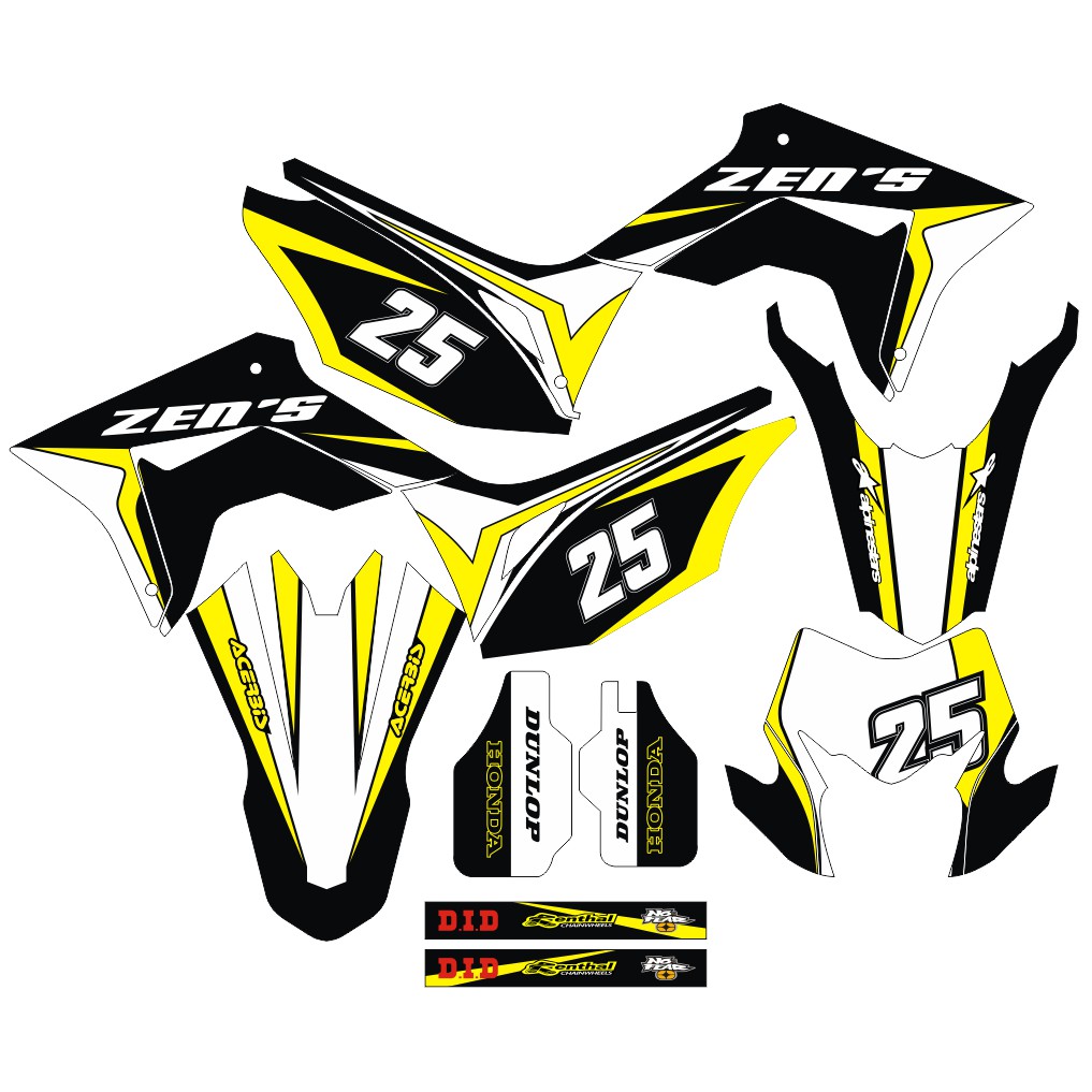 Sticker DECAL CRF 150 L Bisa Custom Stiker Honda CRF 150 L  (6)