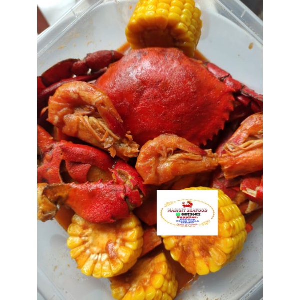 

Kepiting Cumi Udang Saus Padang /SeafoodMix