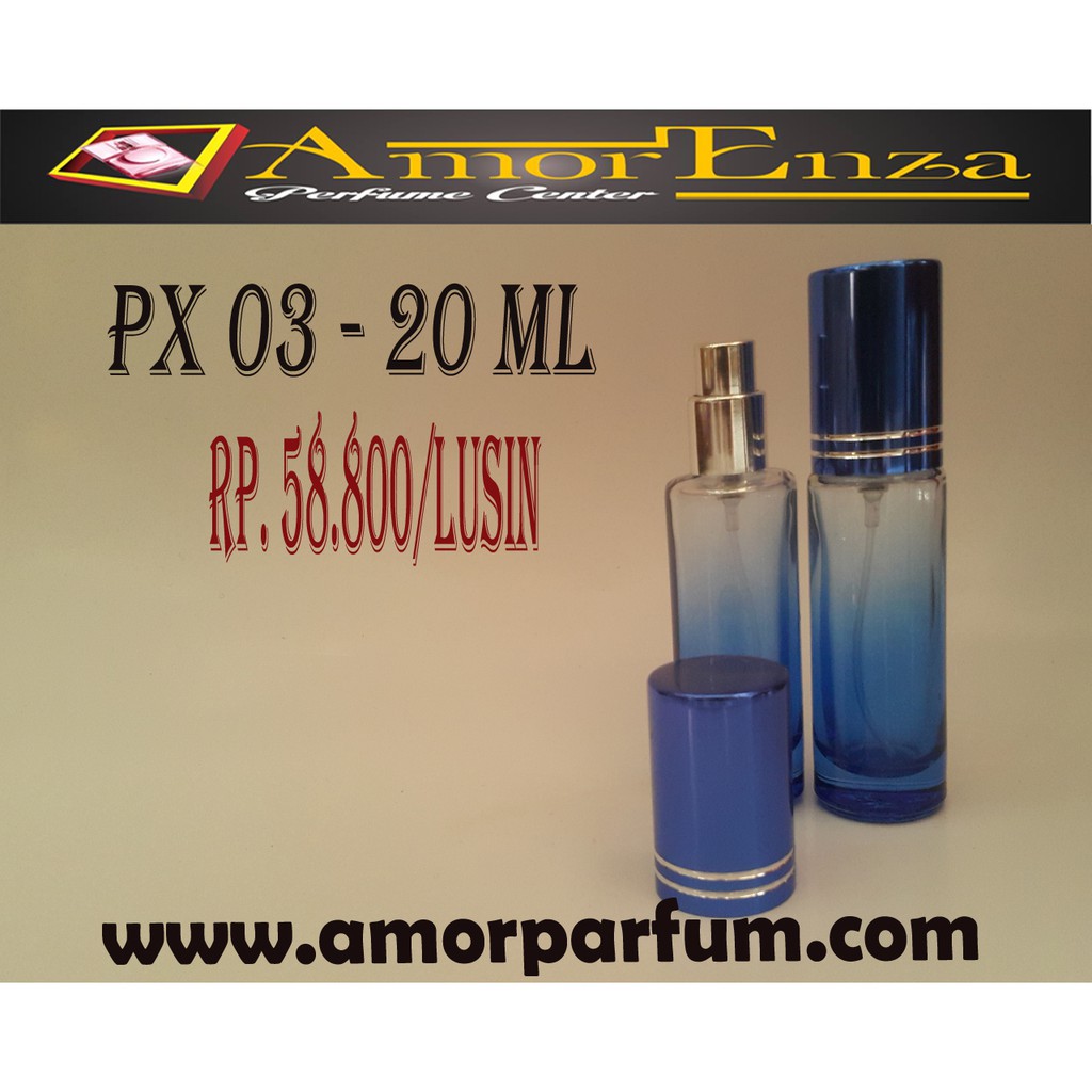 BOTOL PARFUM 20 ML | MOTIF CASA WARNA ULIR | 1 LUSIN