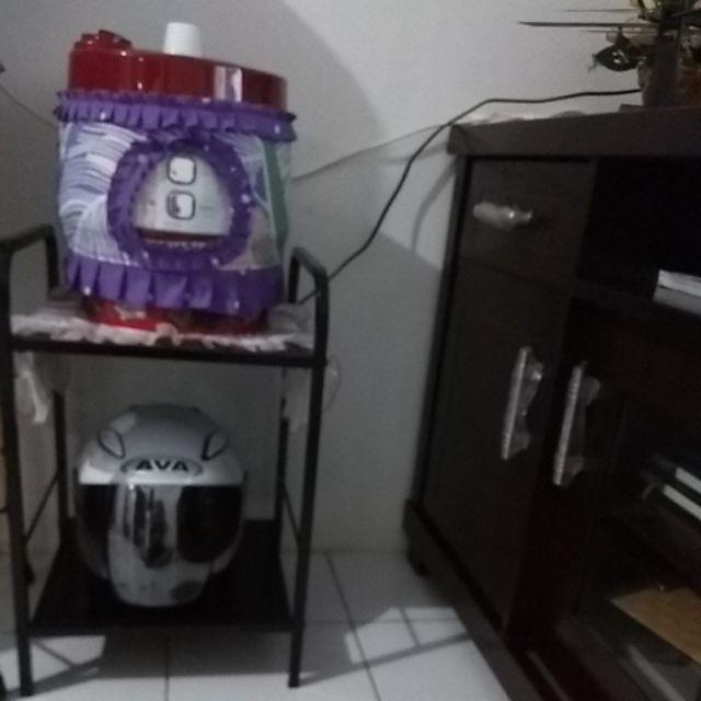 Rak Elly 2 Susun Htm Rak Penyimpanan Roda Besi Buku Pajangan Serbaguna Murah