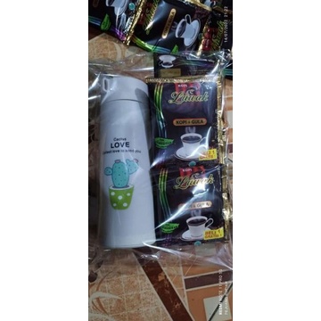 PARCEL TUMBLER KAKTUS + 20 KOPI LUWAK+ GULA