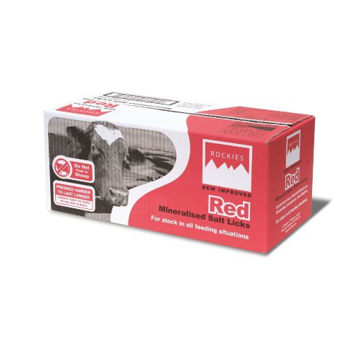 MINERAL BLOK RED ROCKIES 1 PCS (10KG) - MINERAL BLOK KUDA - MINERAL BLOK SAPI - RED ROCKIES 10 Kg Untuk SAPI KUDA