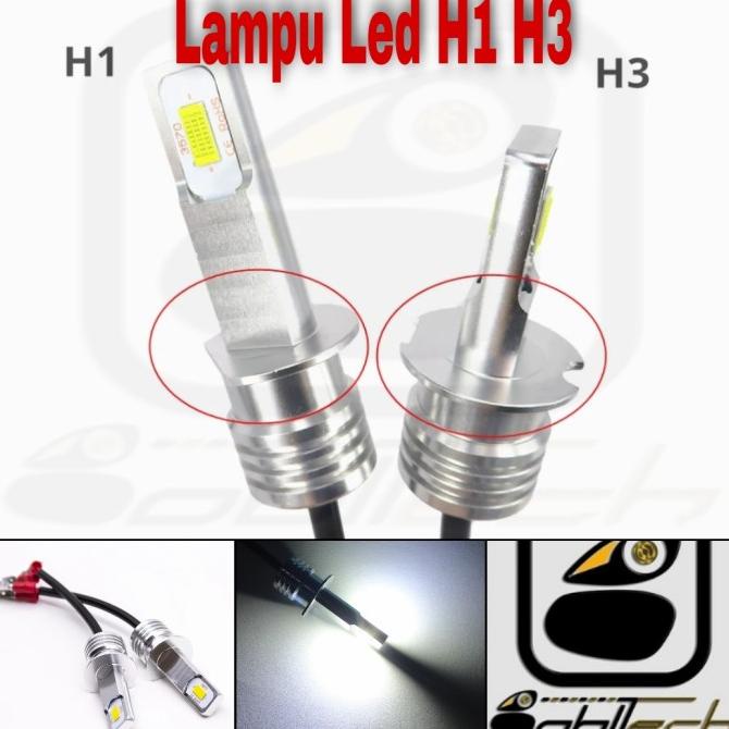 Lampu Mobil Led H1 H3 2400lm Super Bright