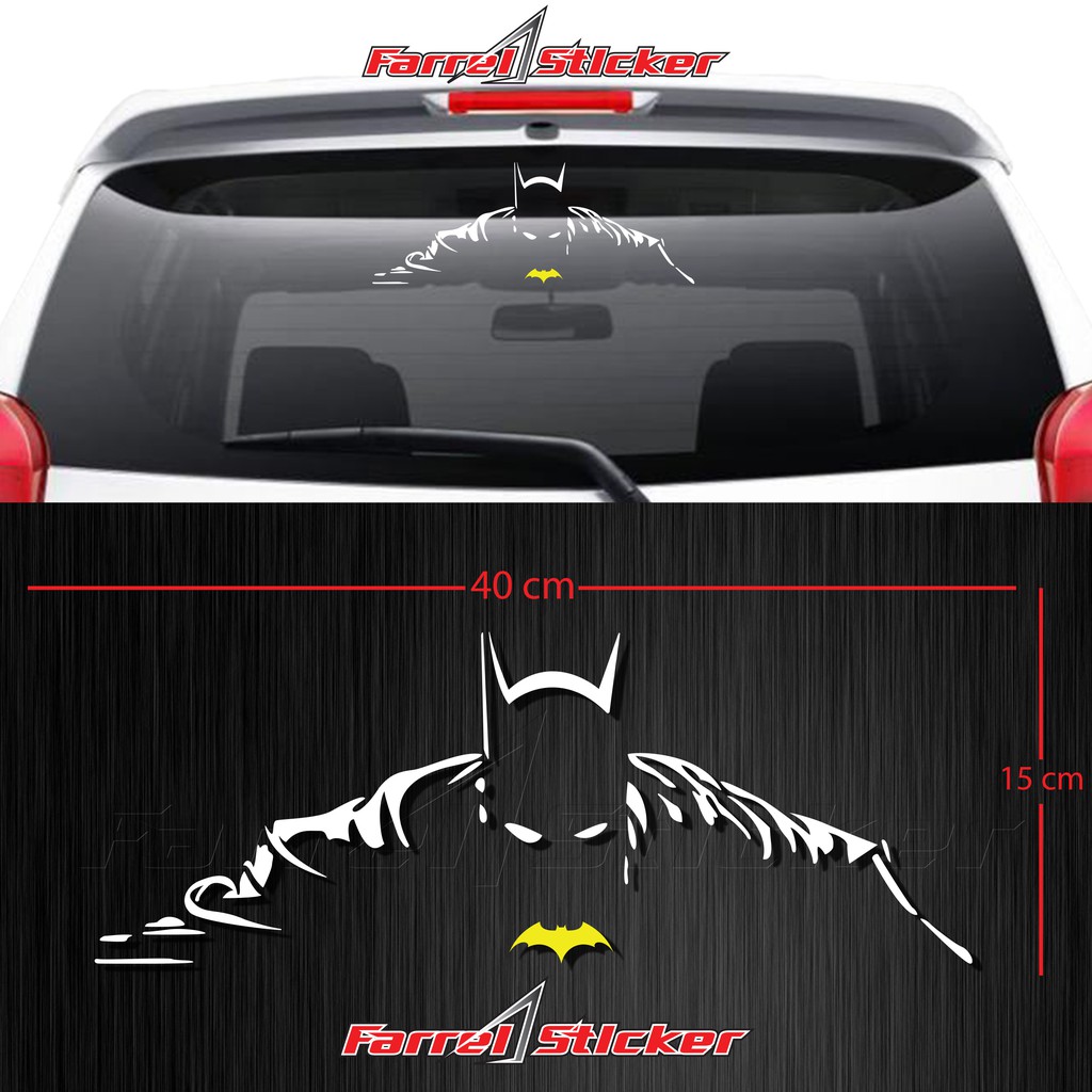 STIKER MOBIL CUTTING STICKER KACA MOBIL SILUET BATMAN 45/60 cm