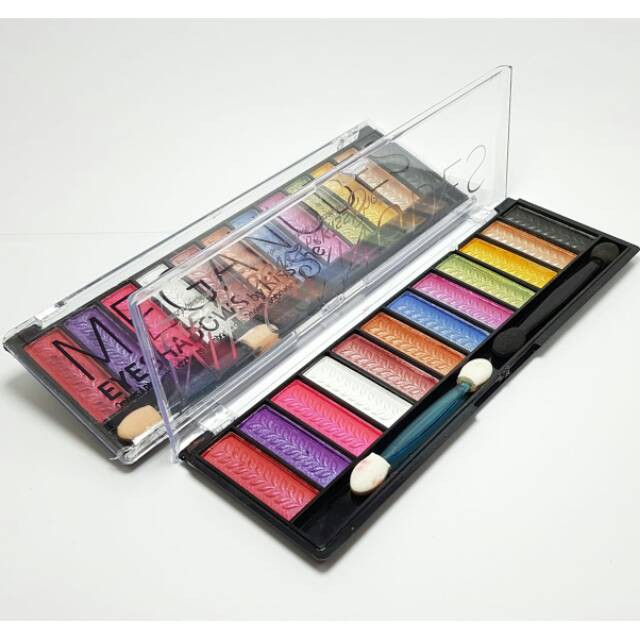 MEGANUDES EYESHADOW By KISS SHE 12 WARNA GLITER