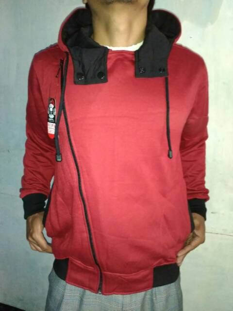 jaket harakiri style polos (hitam,abu,merah,marun,biru)