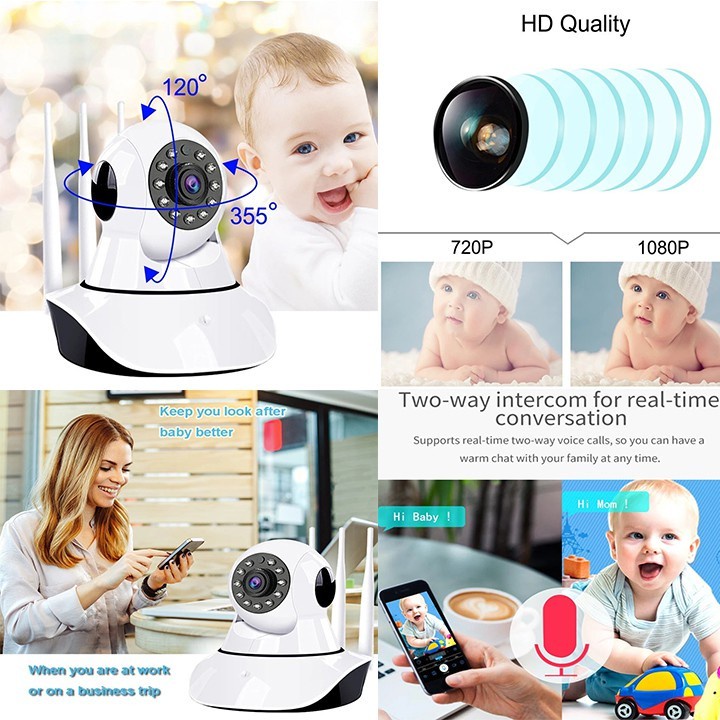 IP CCTV WIFI Smart Net Camera V380 Indoor / Outdoor Wireless IP Camera