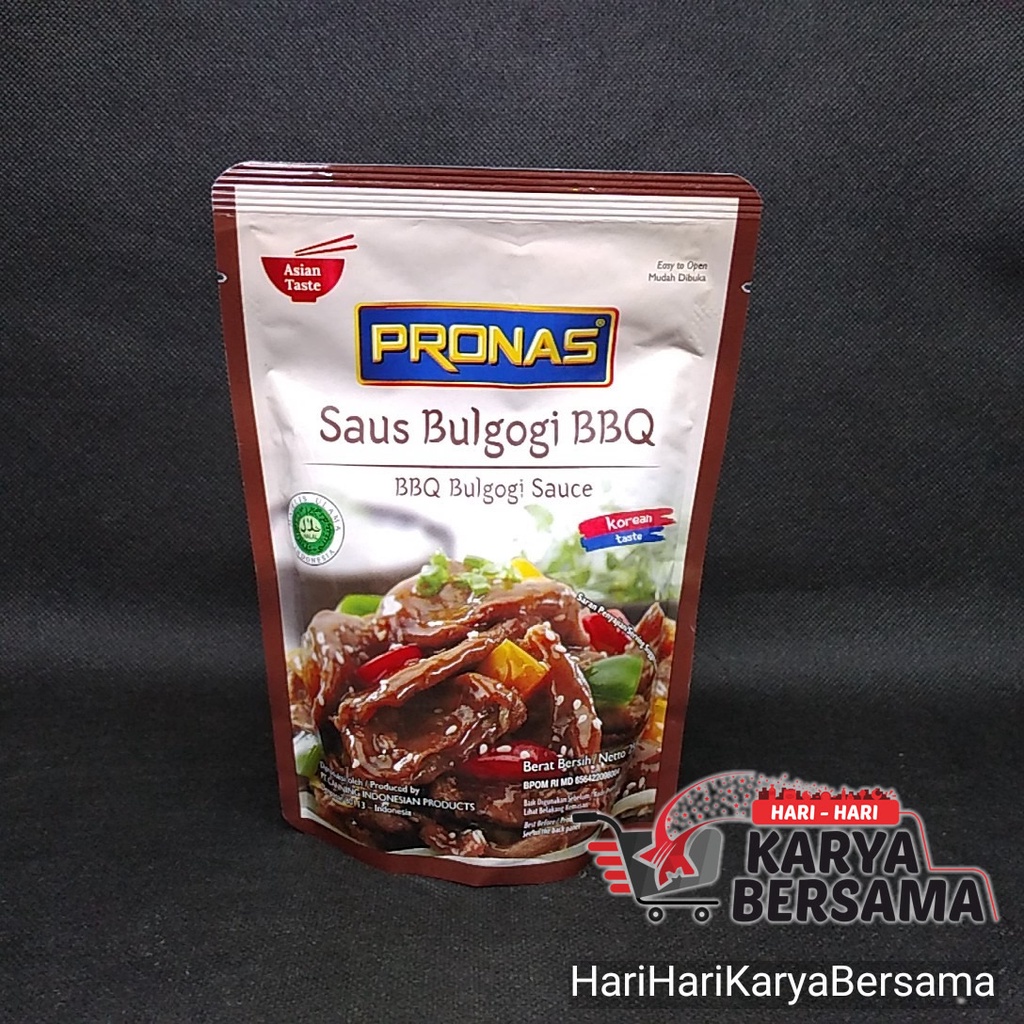 

PRONAS KOREAN SAUS BULGOGI BBQ POUCH 250GR