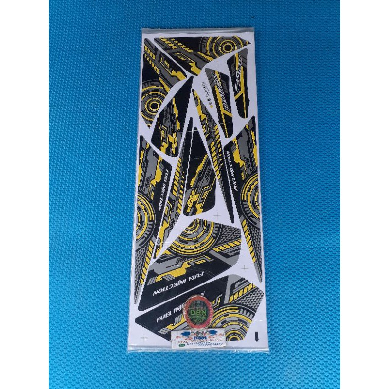 STRIPING STICKER VARIASI STIKER LES MOTOR VIXION OLD MT 150 GRAFIS TRANSFORMER