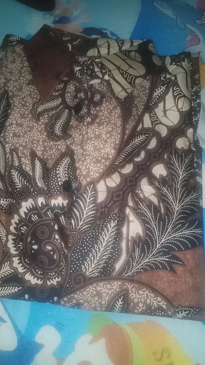 New Kemeja Batik Slimfit Exclusive Original Butik Atasan Batik Seragam M L Xl Xxl