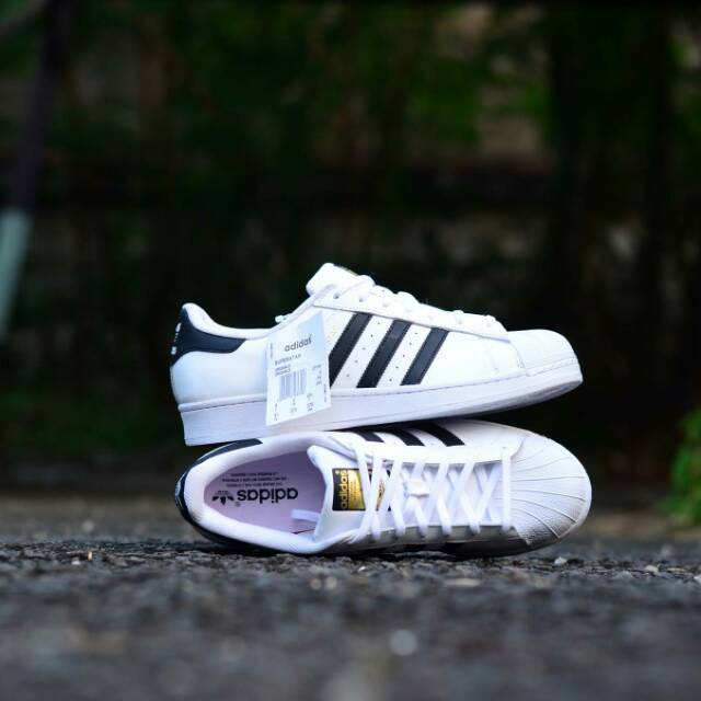 Adidas Superstar White Black Foundation