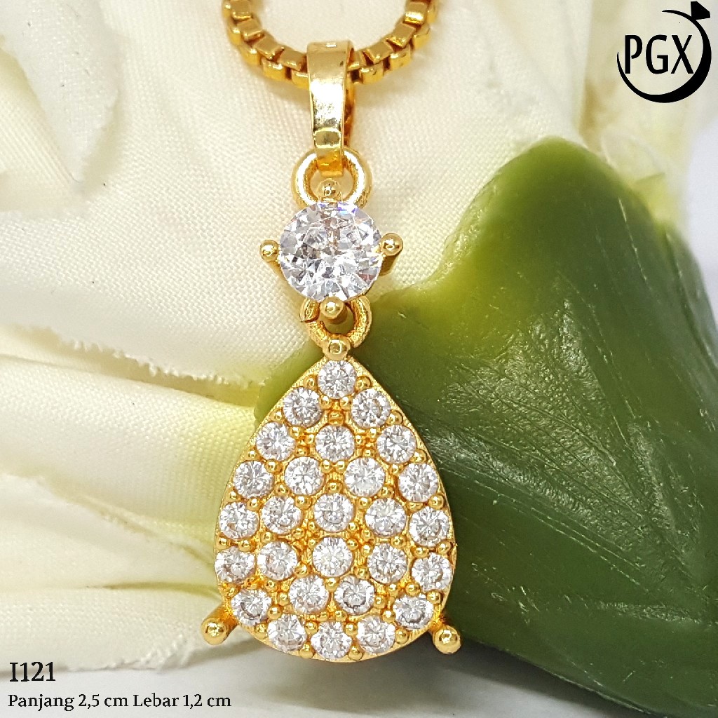 PGX Liontin Kalung Xuping Wanita Perhiasan Lapis Emas Aksesoris Fashion - I121